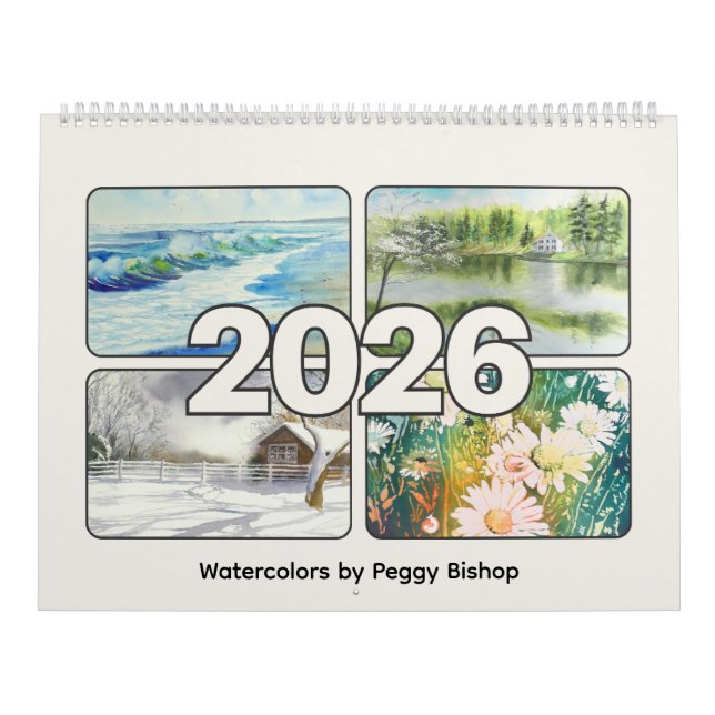 Calendário 2026 por Peggy Bishop (Capa)