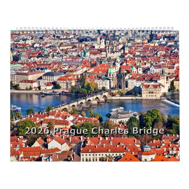 Calendário 2026 Praga - Ponte Carlos (Capa)