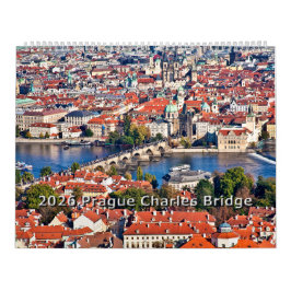 Calendário 2026 Prague - Charles Bridge Calendar