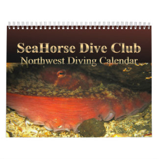 Calendário 2026 SeaHorse Dive Club Northwest Diving Calendar