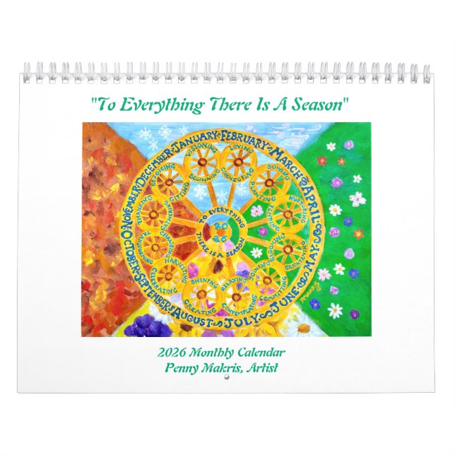 Calendário 2026 Seasonal Monthly Calendar (Capa)