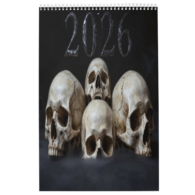 Calendário 2026 Skull Art Calendar (Capa)