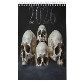 Calendário 2026 Skull Art Calendar