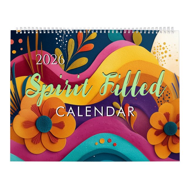 Calendário 2026 Spirit Bible Verse Faith Wall Calendar (Capa)