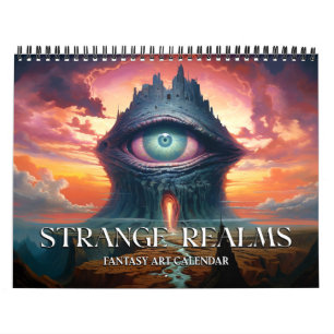 Calendário 2026 Strange Realms 5 Fantasy Art Calendar