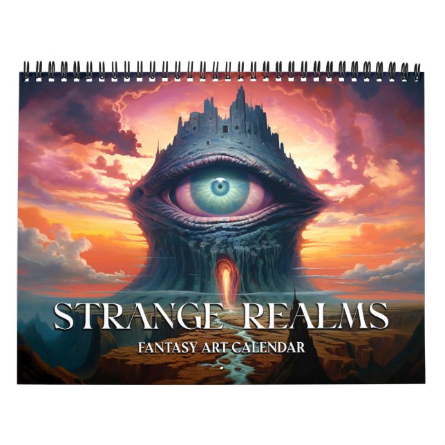Calendário 2026 Strange Realms 5 Fantasy Art Calendar (Capa)