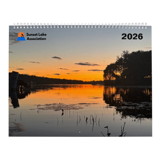 Calendário 2026 Sunset Lake Calendar (Capa)