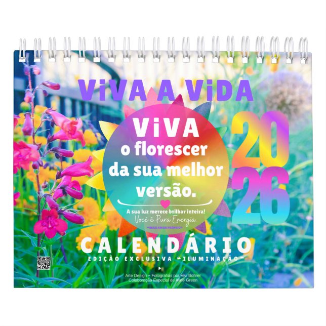 Calendário 2026 :: Viva a Vida Edição ILUMINAÇÃO (Capa)