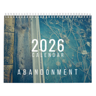 Calendário 2026 Wall Calendar - Abandonment