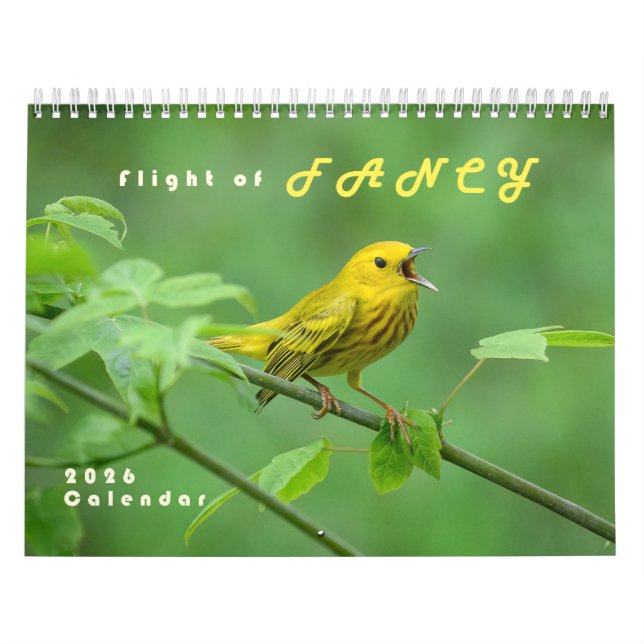Calendário 2026 Warblers - Original Bird Photo Calendar (Capa)