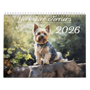 Calendário 2026 Yorkshire Terriers