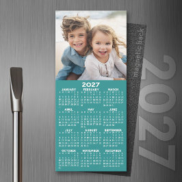 Calendário 2027 1 Colagem de Fotos - Pode Editar a
