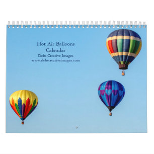 Calendário 2027 Balões de Ar Quente de Adirondack   Coloridos