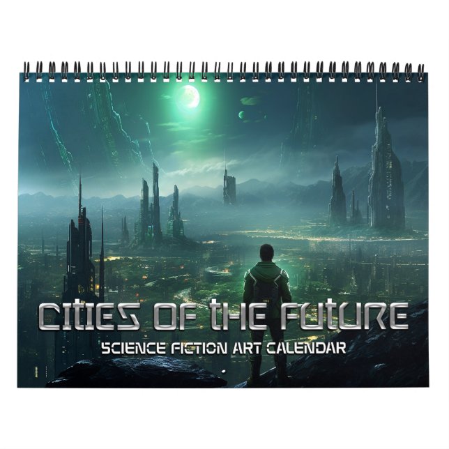 Calendário 2027 Cidades Do Futuro 4 Ficção Científica (Capa)