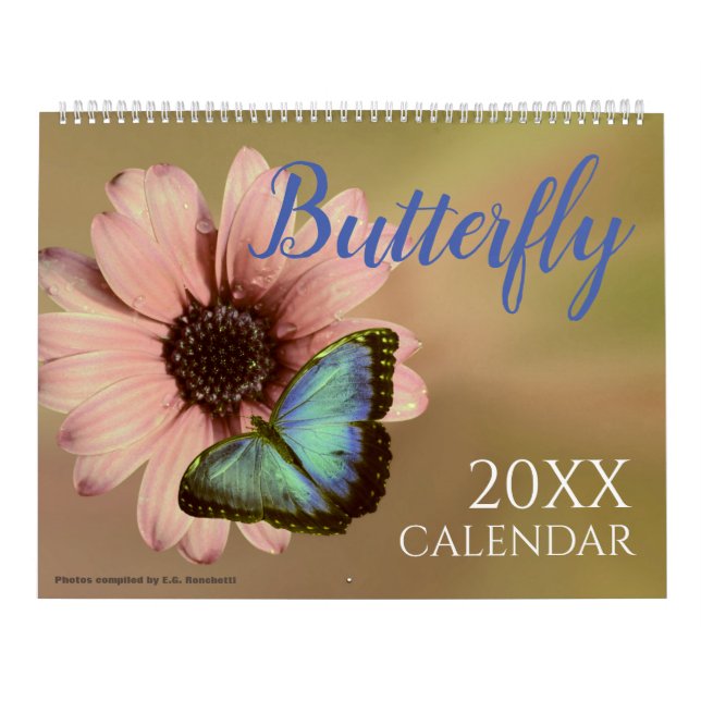 Calendário 2027 com Borboletas Borboleta (Capa)