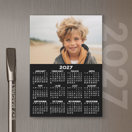Calendário 2027 com Foto - Cartão Magnético para o