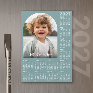 Calendário 2027 com Foto - Cartão Magnético para o