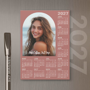 Calendário 2027 com Foto - Cartão Magnético para o