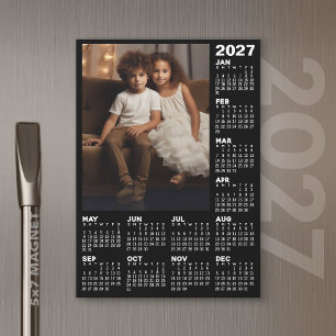 Calendário 2027 com Foto - Cartão Magnético para o