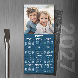 Calendário 2027 com Foto Ímã Minimalista Moderno