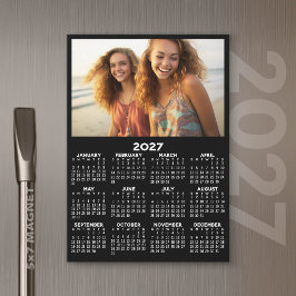 Calendário 2027 com Visão Anual de Foto Moderno Mi