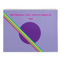 2027 Cor Colorida: Designs Abstratos Todo o Ano