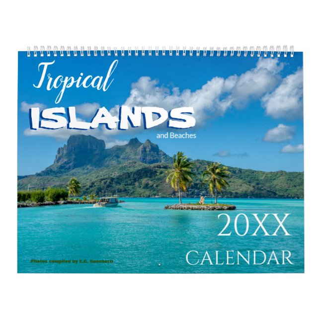 Calendário 2027 de Ilhas Tropicais e Praias  (Capa)