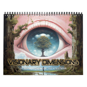 Calendário 2027 Dimensões Visionárias 5 Paisagens Surreais
