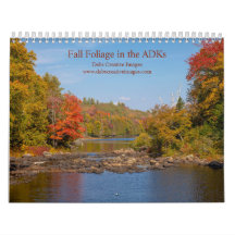 Calendário 2027 Esplendor de Outono nos Adirondack