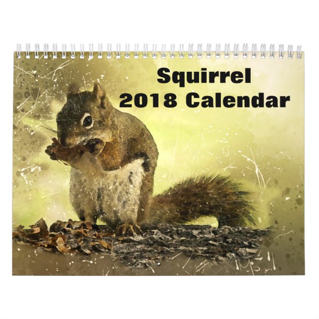Calendário 2027 Esquilo (Capa)