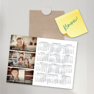 Calendário 2027 Feliz Ano Novo Cartão de Foto Magn