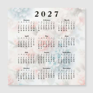 Calendário 2027 Flores