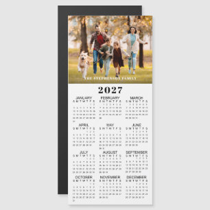 Calendário 2027 Foto Magnético Personalizado