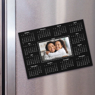 Calendário 2027 Foto Personalizada da Família Ímã