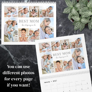 Calendário 2027 Foto Personalizada da Mamãe