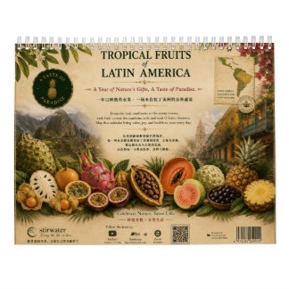 Calendário 2027 Frutas Tropicais América Latina