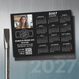 Calendário 2027 ÍMÃ - logotipo, Código QR, Foto PR