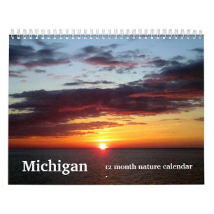 Calendário 2027 Michigan Natureza e Paisagem