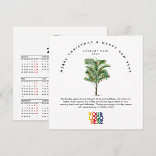 Calendário 2027 Negócios Logotipo Feriado Natal