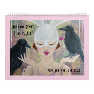 Calendário 2027  O Amor é Toda Arte Caprichosa 