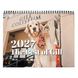 Calendário 2027 O Melhor do Gill Golden Retriever
