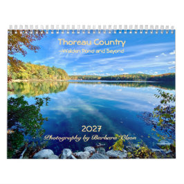 Calendário 2027 País de Thoreau: Lago Walden e Concord