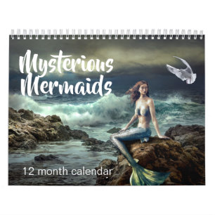Calendário 2027 Sirenas Misteriosas Fantasia