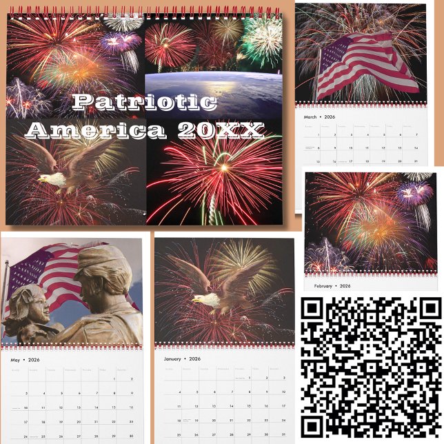 Calendário 20XX da América Patriótica (Patriotic America 20XX Calendar)