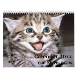 Calendário 20xx - Gatinhos e Gatos