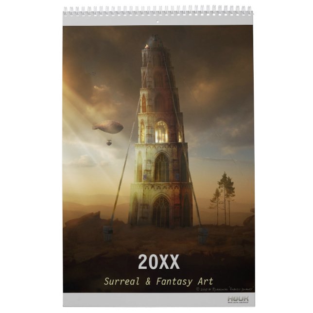 Calendário 20XX Surreal digital e arte de fantasia (Capa)