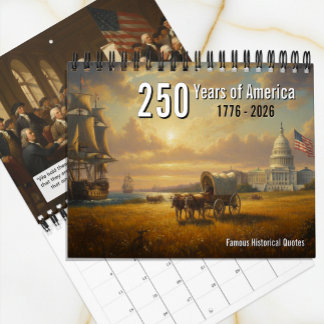 Calendário 250 Anos da América, Patriótico, História American