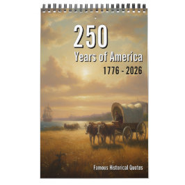 Calendário 250 Years of America Calendar, American History