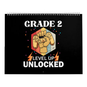 Calendário 2nd Grade Unlocked Level Up Back To School First