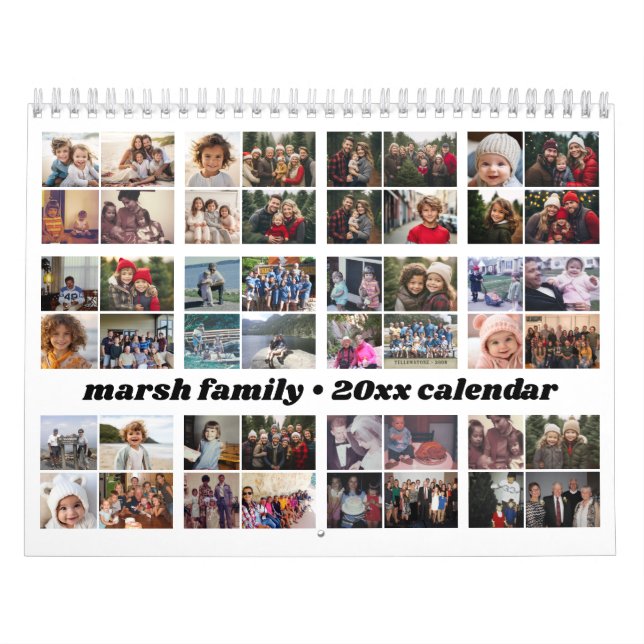 Calendário 48 Foto - Foto Personalizada da Família Moderna Si (Capa)